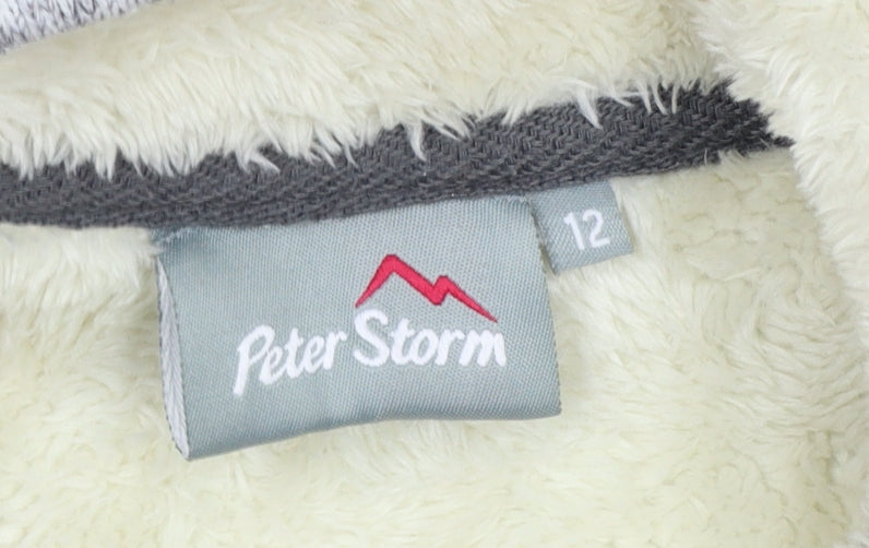 Peter Storm Women’s Grey Size 12 Fleece Lined Full Zip Jacket