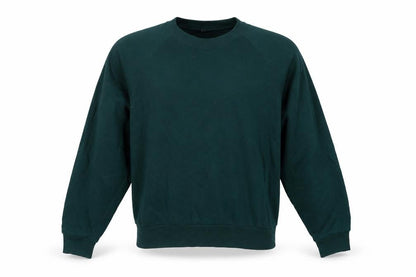 Uniqlo Unisex Adults Green L Crew Neck Raglan Pullover Sweatshirt