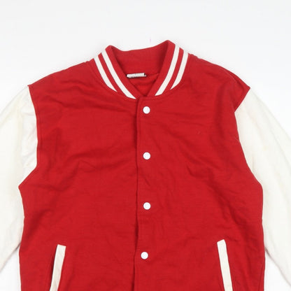 Stars & Stripes Men’s Red White L Varsity Snap Sweatshirt Jacket