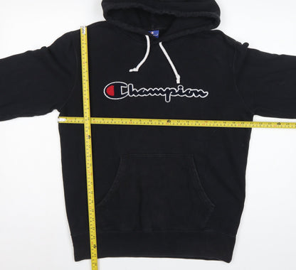 Champion Men’s Black Large Pullover Hoodie Embroidered Logo
