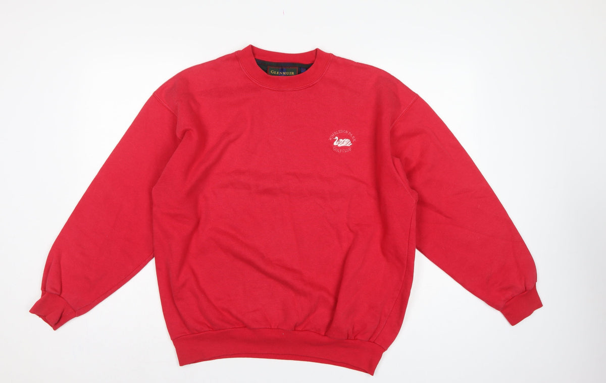 Glenmuir Men's Red M Pullover Sweatshirt Wimbledon Park Golf Club