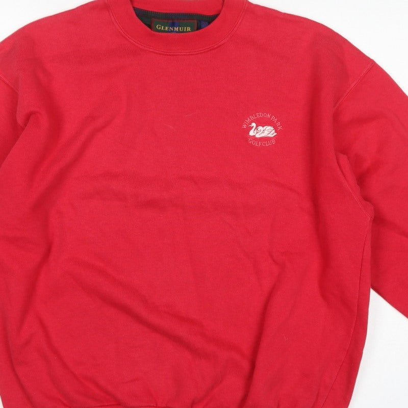 Glenmuir Men's Red M Pullover Sweatshirt Wimbledon Park Golf Club