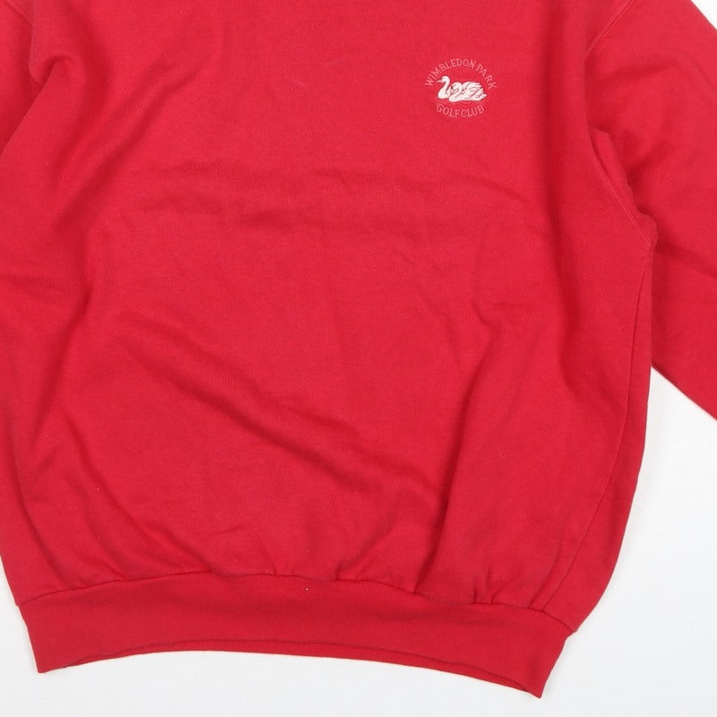 Glenmuir Men's Red M Pullover Sweatshirt Wimbledon Park Golf Club