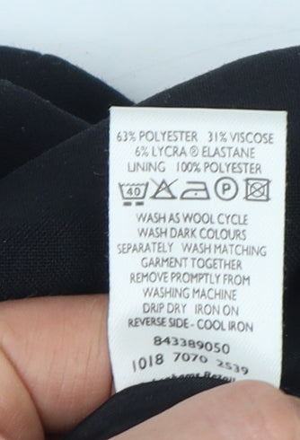 Anne Brooks Women Black Petite UK 18 3 Button Lined Blazer Jacket