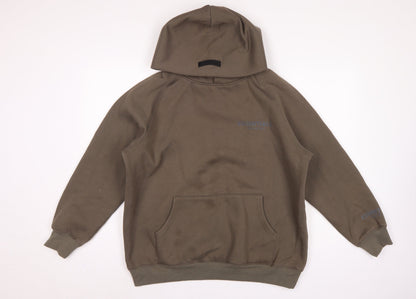 Essentials Fear of God Men’s Brown M Oversized Logo Pullover Hoodie