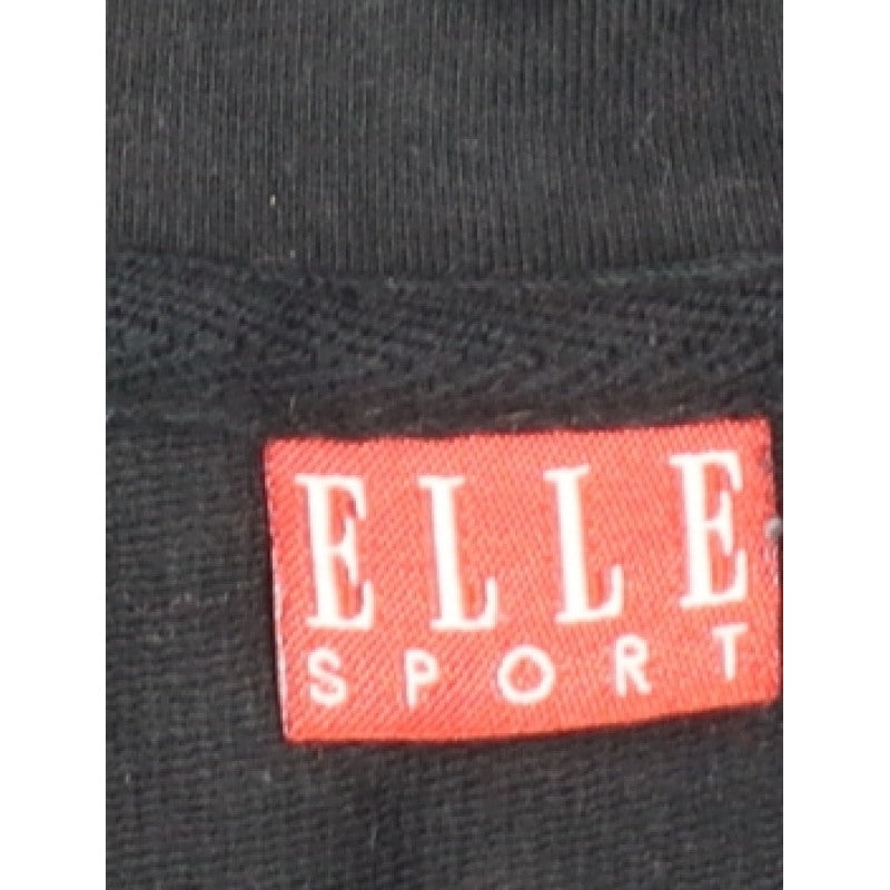 Elle Sport Women’s Black Pink Full Zip Sweatshirt UK 12 Logo