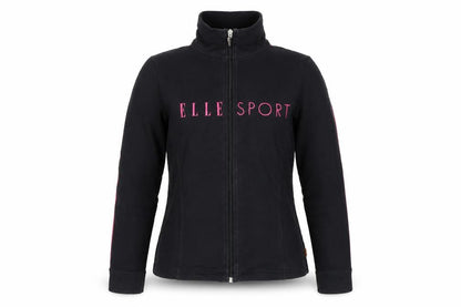 Elle Sport Women’s Black Pink Full Zip Sweatshirt UK 12 Logo