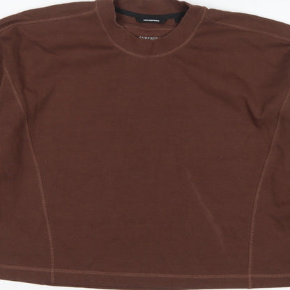 Superdry Women’s Brown M/L Code Sportswear Crew Neck Sweatshirt