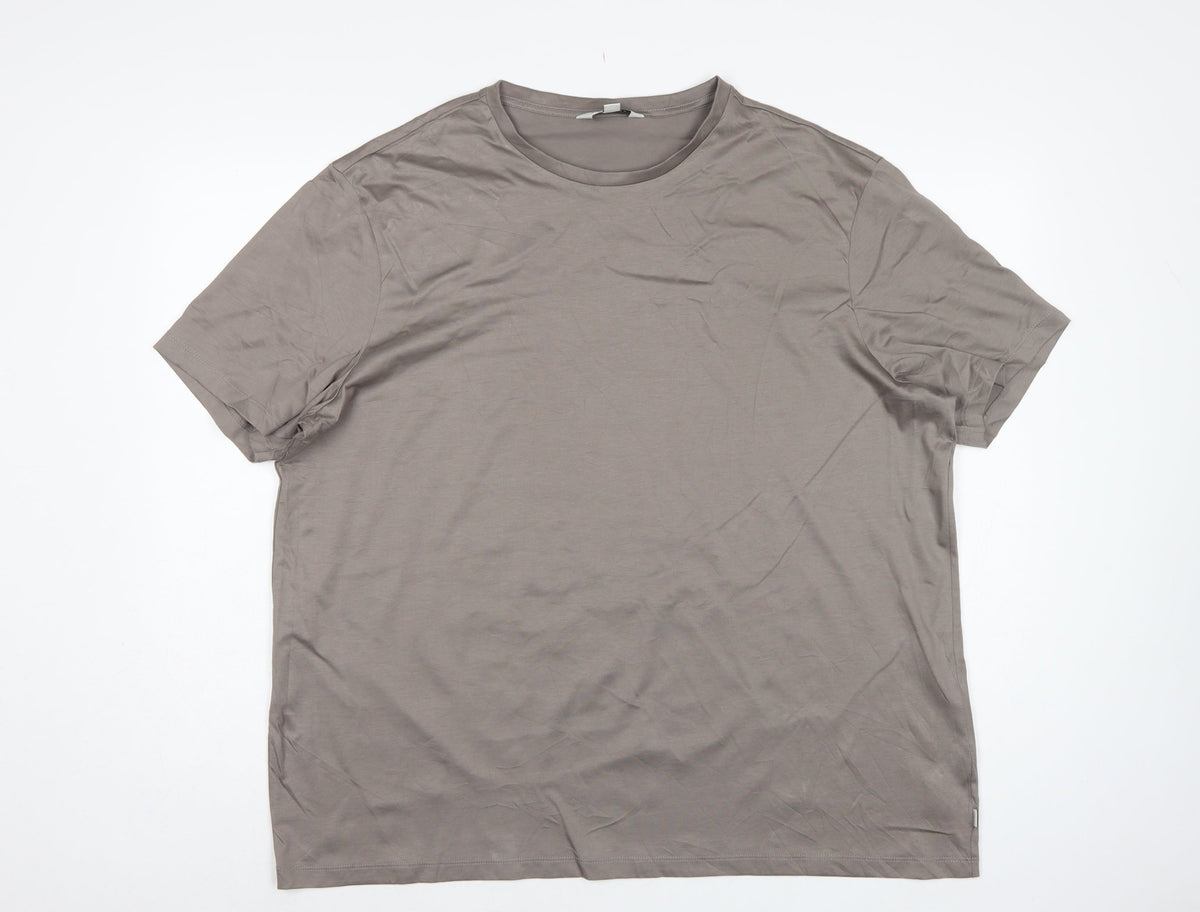 Autograph Men’s Grey Supima Cotton Crew Neck T-Shirt 2XL Regular
