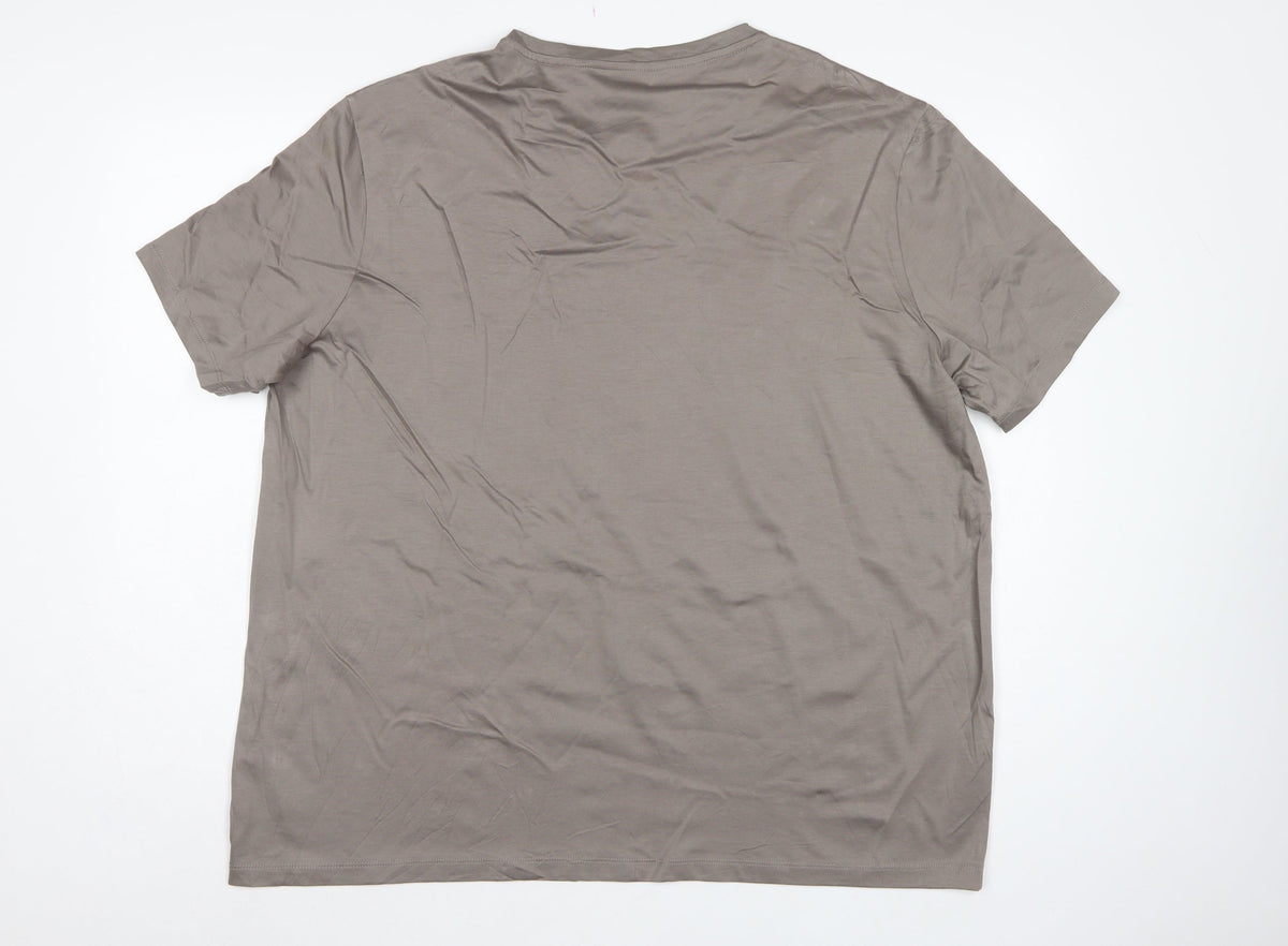 Autograph Men’s Grey Supima Cotton Crew Neck T-Shirt 2XL Regular
