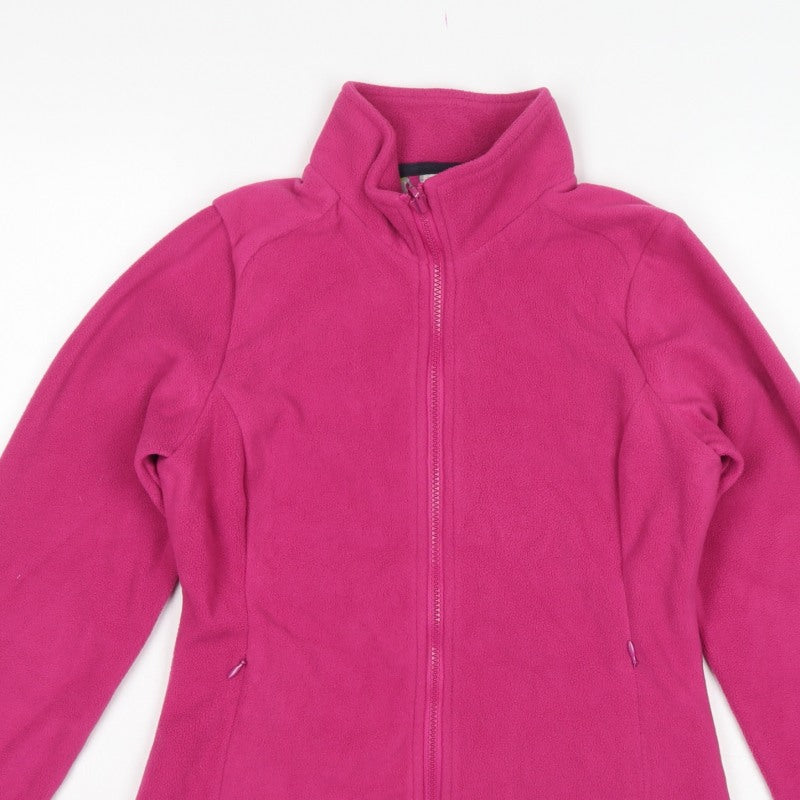 Joules Women’s Pink UK 8 Fleece Full Zip Lightweight Jacket Pockets