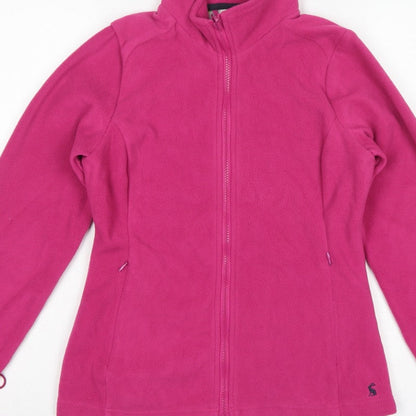 Joules Women’s Pink UK 8 Fleece Full Zip Lightweight Jacket Pockets