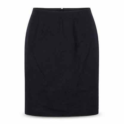 Hobbs Women Blue UK 16 Linen Cotton Knee Length Pencil Skirt