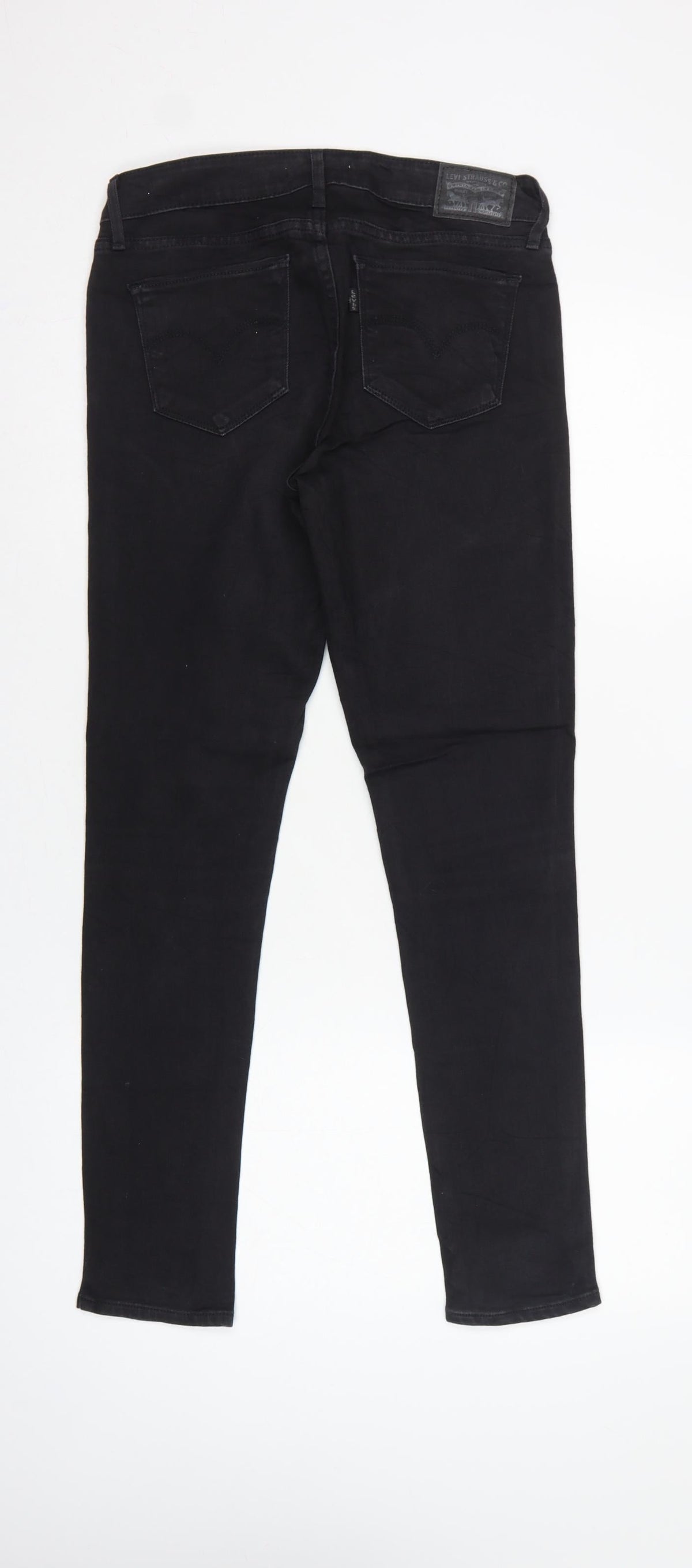 Levi's Women Black 27 711 Skinny Mid Rise Stretch Jeans