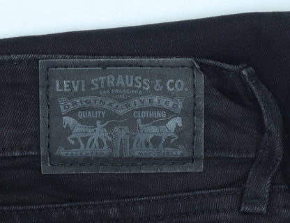 Levi's Women Black 27 711 Skinny Mid Rise Stretch Jeans