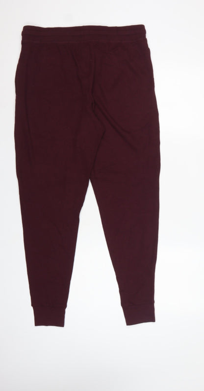 Marks and Spencer Men’s Burgundy L Knit Drawstring Lounge Pants