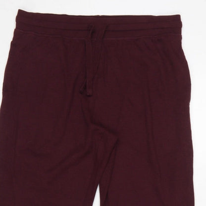 Marks and Spencer Men’s Burgundy L Knit Drawstring Lounge Pants