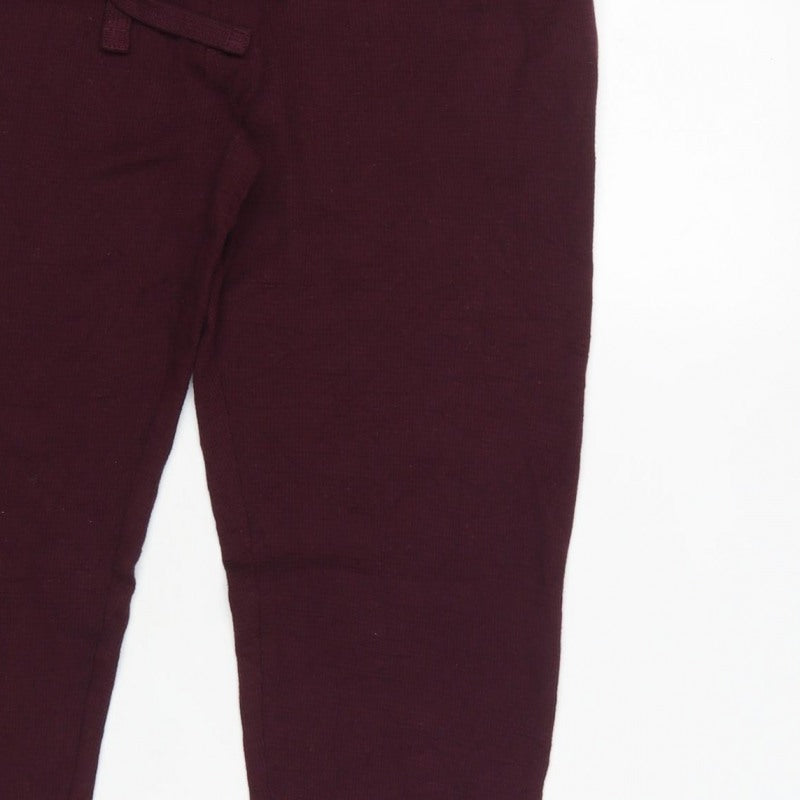 Marks and Spencer Men Purple M Drawstring Jersey Lounge Pants