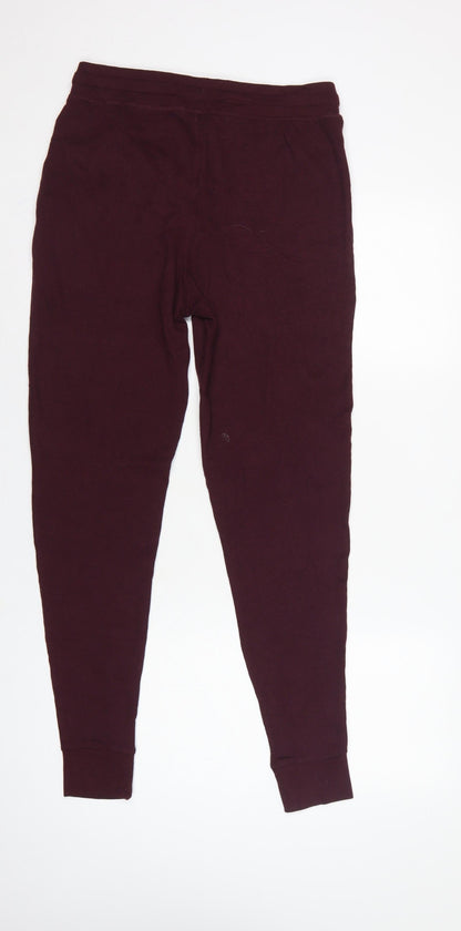 Marks and Spencer Men Purple M Drawstring Jersey Lounge Pants