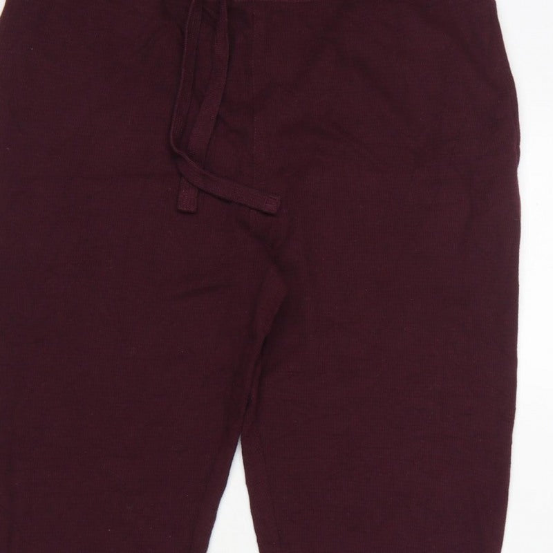 Marks and Spencer Men Purple M Drawstring Jersey Lounge Pants