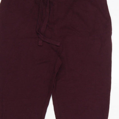 Marks and Spencer Men Purple M Drawstring Jersey Lounge Pants