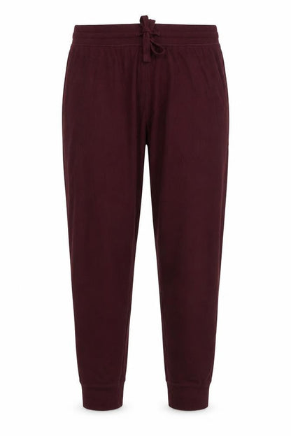 Marks & Spencer Men Red M Ribbed Drawstring Lounge Pyjama Pants