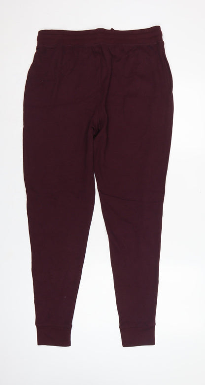 M&S Men’s Purple L Loungewear Jogger Lounge Pants Drawstring