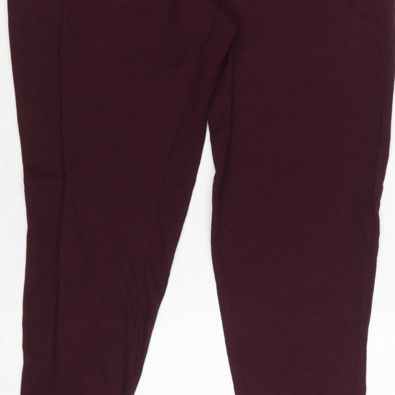M&S Men’s Purple L Loungewear Jogger Lounge Pants Drawstring