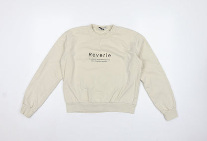 NA-KD Reborn Women’s Ivory M Reverie Graphic Cotton Sweatshirt
