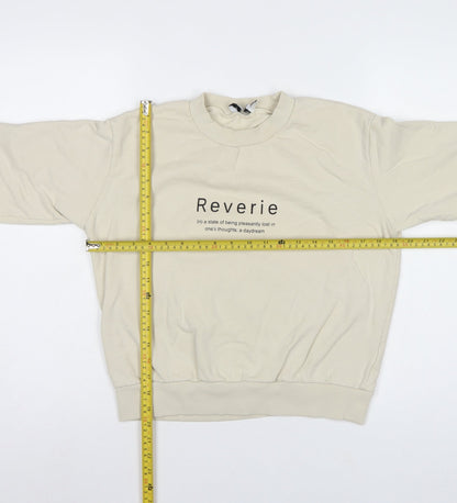 NA-KD Reborn Women’s Ivory M Reverie Graphic Cotton Sweatshirt