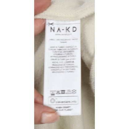 NA-KD Reborn Women’s Ivory M Reverie Graphic Cotton Sweatshirt