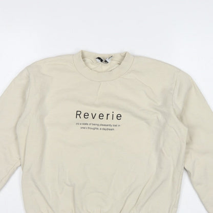 NA-KD Reborn Women’s Ivory M Reverie Graphic Cotton Sweatshirt