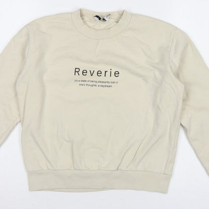 NA-KD Reborn Women’s Ivory M Reverie Graphic Cotton Sweatshirt