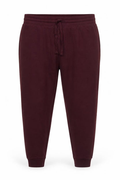 Marks and Spencer Men Red XL Jersey Drawstring Lounge Pants