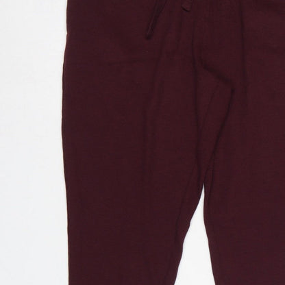 Marks and Spencer Men’s Purple L Viscose Jersey Drawstring Lounge Pants