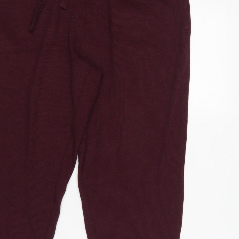 Marks and Spencer Men’s Purple L Viscose Jersey Drawstring Lounge Pants