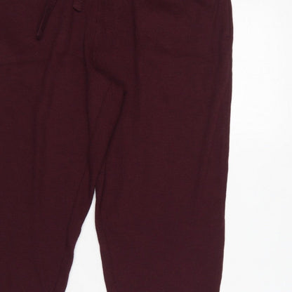 Marks and Spencer Men’s Purple L Viscose Jersey Drawstring Lounge Pants