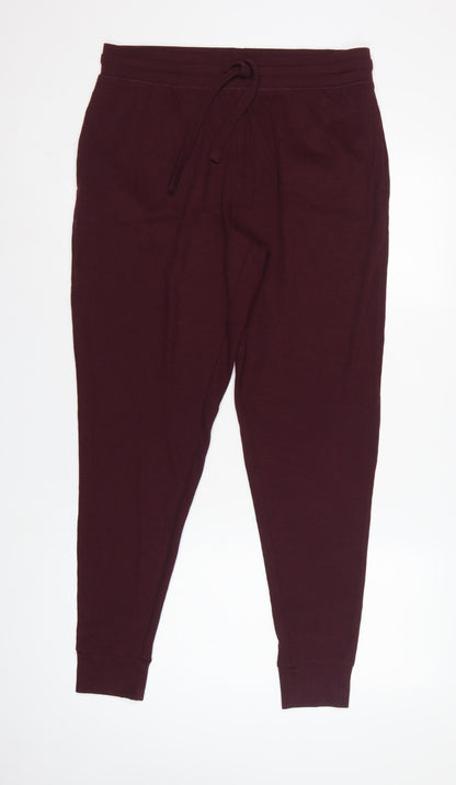 Marks and Spencer Men’s Purple L Viscose Jersey Drawstring Lounge Pants