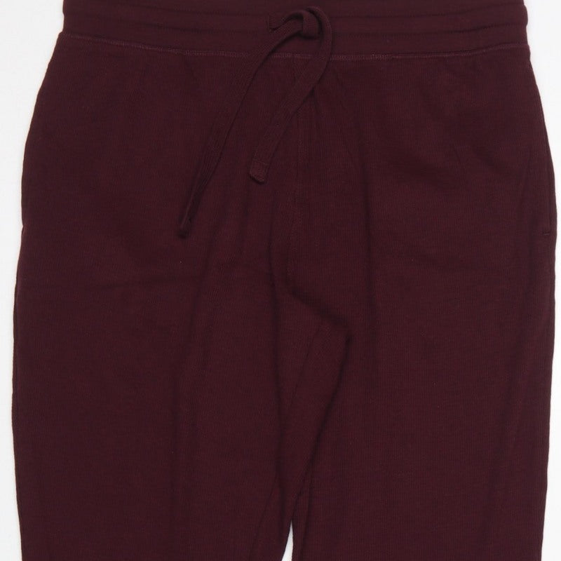 Marks and Spencer Men’s Purple L Viscose Jersey Drawstring Lounge Pants