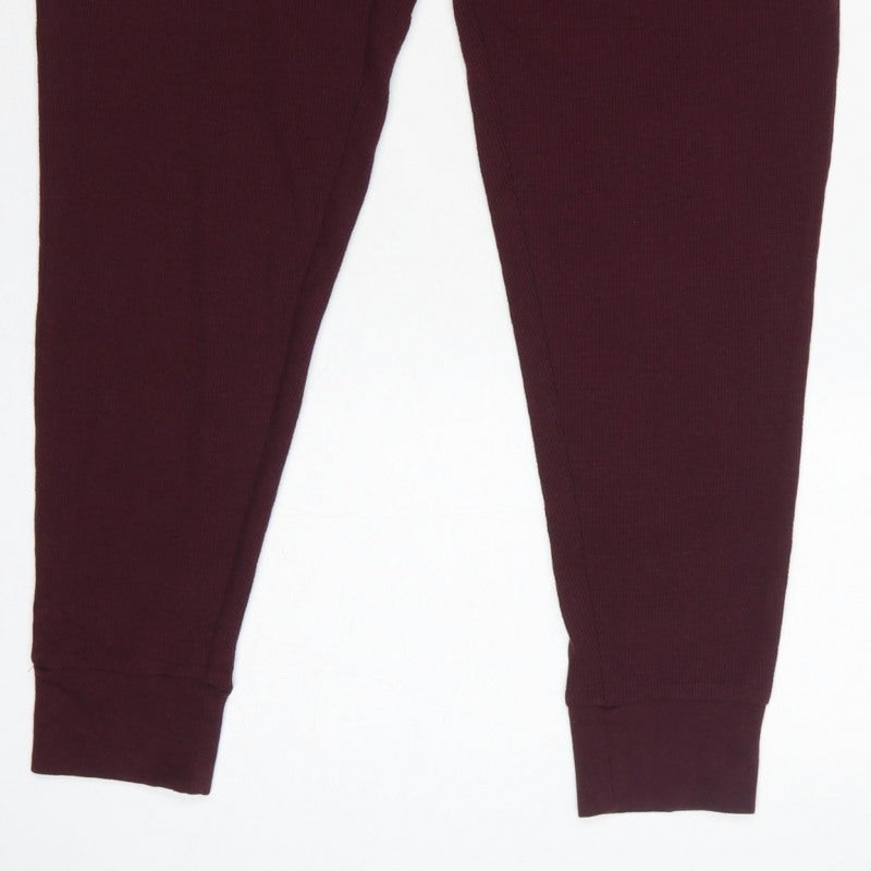 Marks and Spencer Men’s Purple L Viscose Jersey Drawstring Lounge Pants