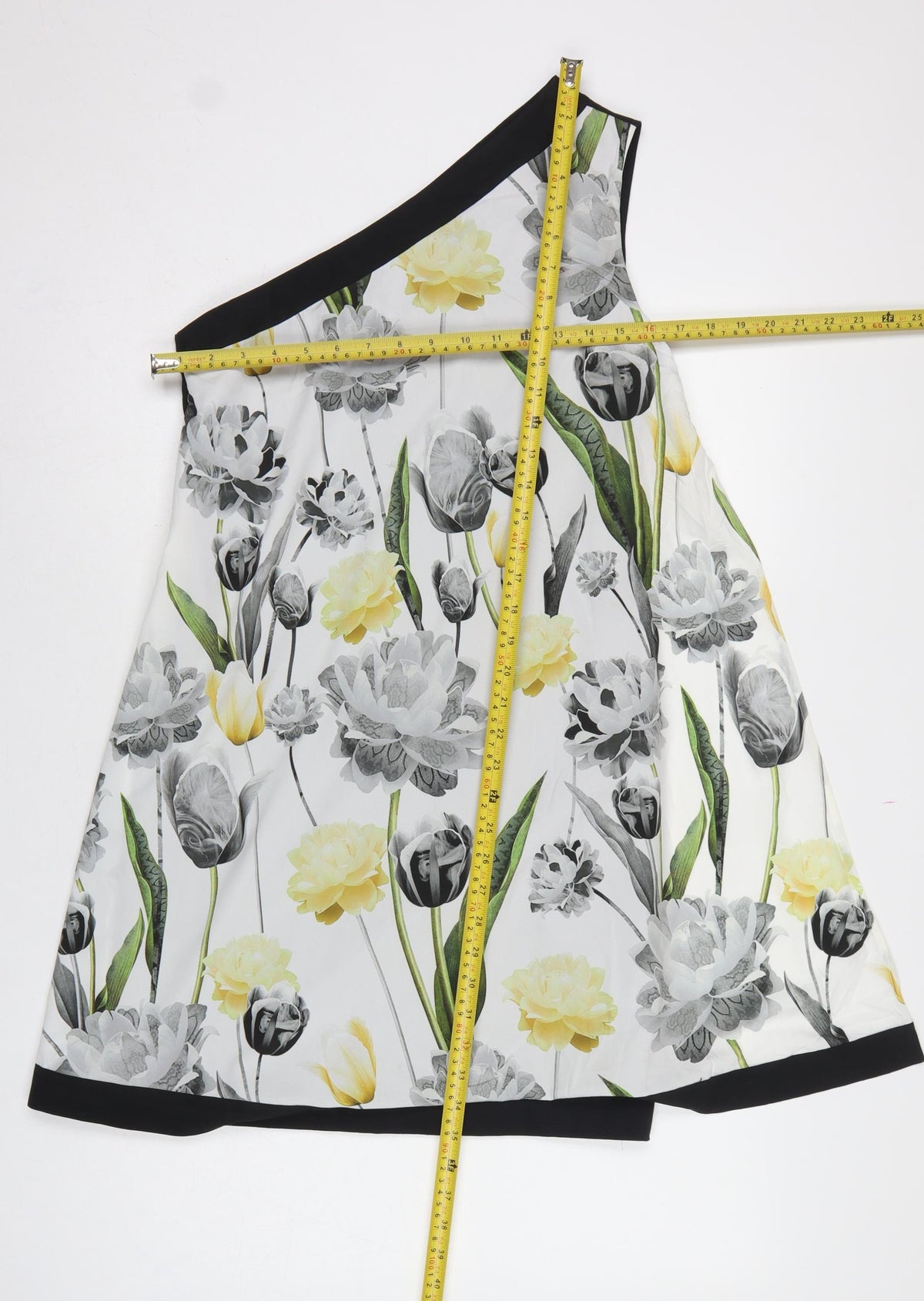 Ted Baker Women Multicoloured Floral One Shoulder A-Line Dress UK 10
