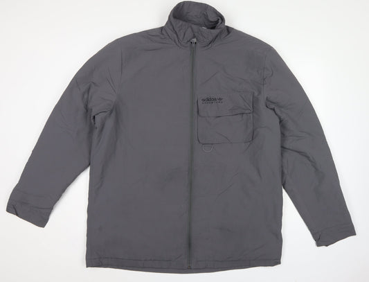 Adidas Men’s Grey XL Adventure Insulated Full Zip Outdoor Jacket