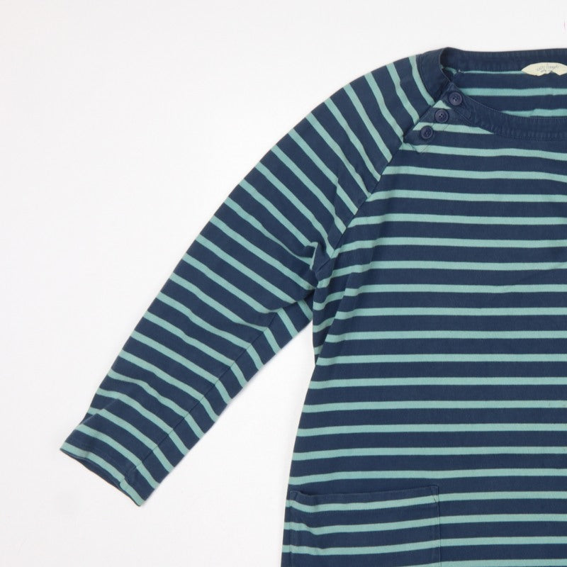 Seasalt Cornwall Women Blue Striped UK 20 Organic Cotton Tamper Tunic