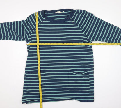Seasalt Cornwall Women Blue Striped UK 20 Organic Cotton Tamper Tunic