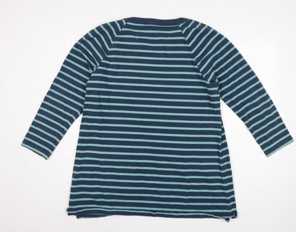 Seasalt Cornwall Women Blue Striped UK 20 Organic Cotton Tamper Tunic