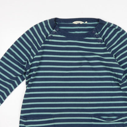 Seasalt Cornwall Women Blue Striped UK 20 Organic Cotton Tamper Tunic
