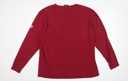 Polo Sport Ralph Lauren Men’s Red L USA Graphic Long Sleeve T-Shirt