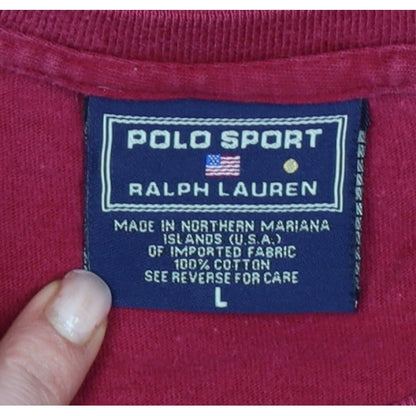 Polo Sport Ralph Lauren Men’s Red L USA Graphic Long Sleeve T-Shirt