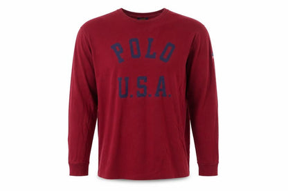 Polo Sport Ralph Lauren Men’s Red L USA Graphic Long Sleeve T-Shirt