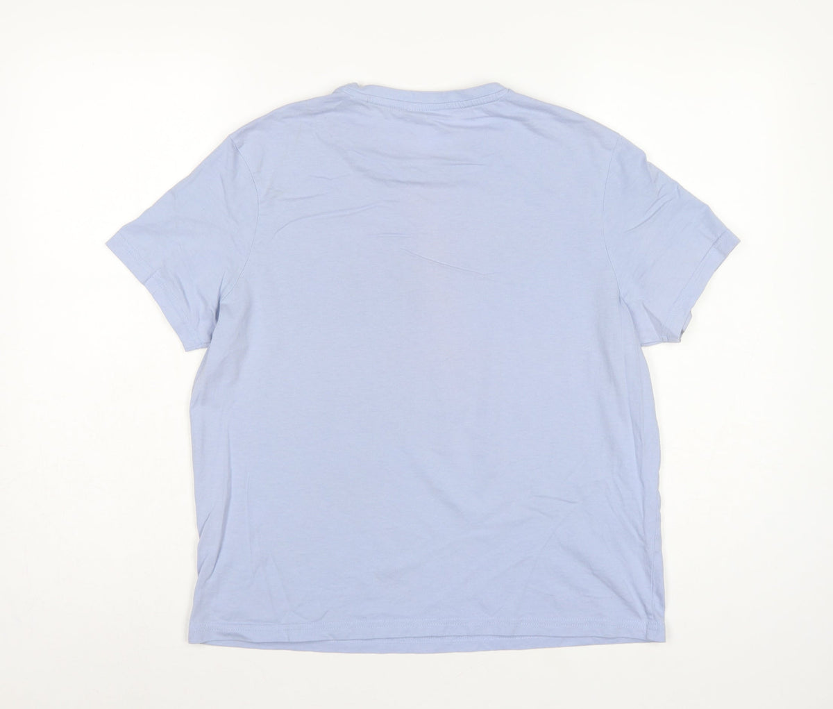 Jack Wills Women’s Blue UK 10 Basic Logo Jersey T-Shirt